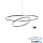 REDO 01-4909-TRIAC ORBIT SU LED 148W CCT 3000/4000K D1200+800+400 SAND WHITE (4.1.2)-TRIAC