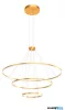 REDO 01-4910-TRIAC ORBIT SU LED 148W CCT 3000/4000K D1200+800+400 BRASS (4.1.2)-TRIAC