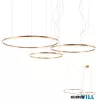 REDO 01-4913-TRIAC ORBIT SU LED 170W CCT 2700/3000K D1000+800+600 BRASS (4.1.2)-TRIAC