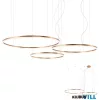 REDO 01-4916-TRIAC ORBIT SU LED 170W CCT 3000/4000K D1000+800+600 BRASS (4.1.2)-TRIAC