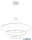 REDO 01-4918-TRIAC ORBIT SU LED 189W CCT 2700/3000K D1500+1000+600 SAND WHITE (4.1.2)-TRIAC