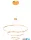 REDO 01-4919-TRIAC ORBIT SU LED 189W CCT 2700/3000K D1500+1000+600 BRASS (4.1.2)-TRIAC