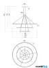 REDO 01-4922-TRIAC ORBIT SU LED 189W CCT 3000/4000K D1500+1000+600 BRASS(4.1.2)-TRIAC