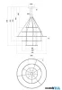 REDO 01-4928-TRIAC ORBIT SU LED 310W CCT 3000/4000K D1500+1000+1000+600+600 BRASS (4.1.2)-TRIAC