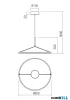 REDO 01-4950-TRIAC ORBIT SU LED 50W CCT 2700/3000K D600 SAND BLACK(4.1.2)-TRIAC