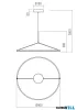 REDO 01-4956-TRIAC ORBIT SU LED 60W CCT 2700/3000K D800 SAND BLACK(4.1.2)-TRIAC