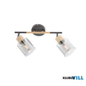   REDO 04-528 HANSEN Fali lámpa 2 x max 42W  matt fekete, barna, füst szín