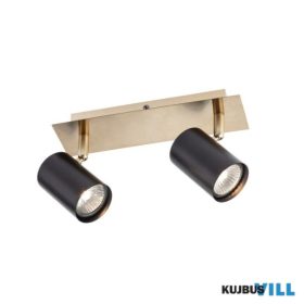   REDO 04-538 CRIUS Mennyezeti lámpa 2 x max 35W  matt fekete, matt sárgaréz