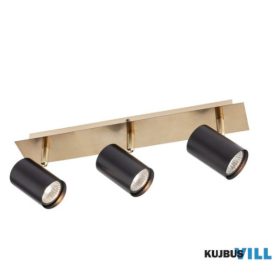   REDO 04-539 CRIUS Mennyezeti lámpa 3 x max 35W  matt fekete, matt sárgaréz