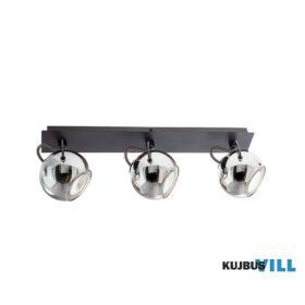   REDO 04-544 WARD Fali lámpa 3 x max 35W  matt fekete, füst szín