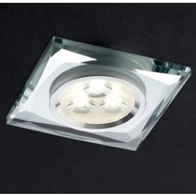   REDO 70313 CR.35 Beépíthető spot lámpa 70313 CR35 3 x 1W LED  króm/kristály üveg