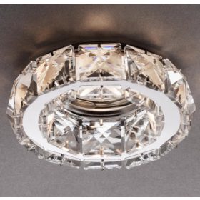   REDO 70344 CR36 Beépíthető spot lámpa 70344 CR36 1 x 50W  GU5.3  króm, átlátszó