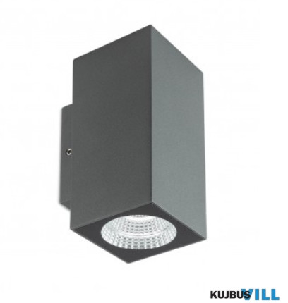REDO 90088 QUAD Kültéri fali lámpa 2 x 3W LED 3000 K sötétszürke