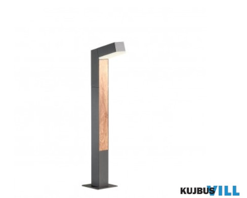 REDO 90512 WOODY Kültéri álló lámpa 10W LED 3000K sötétszürke, barna