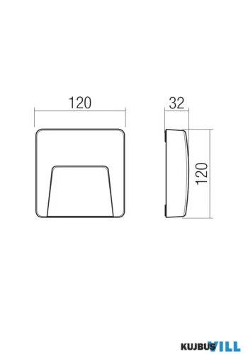 REDO 90682 HOLOS STEP LIGHT LED 3W IP65 DG 3000K (5.1.2)