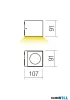 REDO 90797 TEKO AP LED COB 7W IP65 DB 2700K(5.1.2)