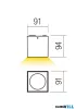 REDO 90803 TEKO PL LED COB 7W IP65 DB 2700K(5.1.2)