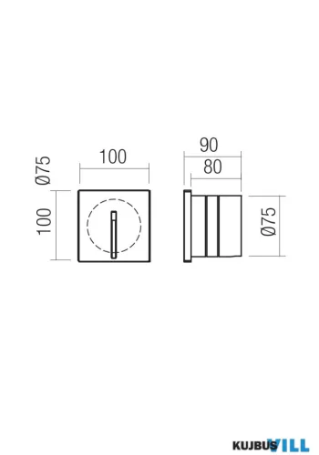 REDO 91191 BAST STEP LIGHT LED 2.5W IP65 IVORY 3000K (5.1.2) I