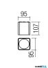 REDO 91214 XIA PL LED 19W IP65 3000K DG (5.1.2) Sq
