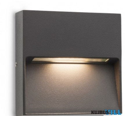 REDO 9151 EVEN Kültéri fali lámpa 3W LED 3000 K sötétszürke