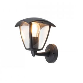   REDO 9154 EDMOND Kültéri fali lámpa 9154 EDMOND 1 x 28W E27  matt fekete, átlátszó