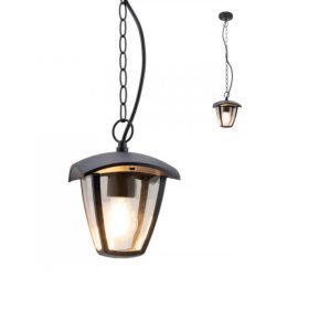   REDO 9156 EDMOND Kültéri függeszték 9156 EDMOND 1 x 28W E27  matt fekete, átlátszó