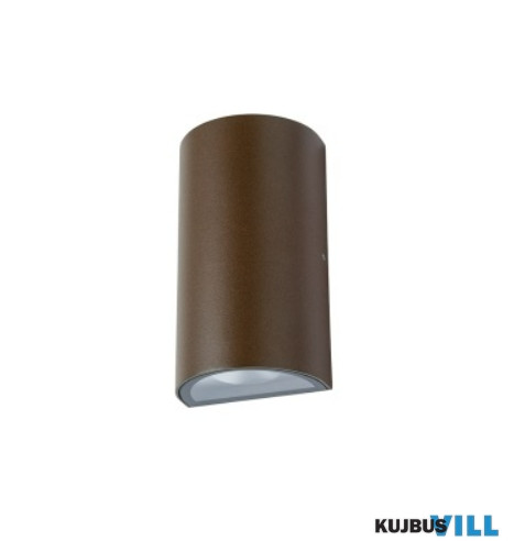 REDO 9524 ZIP Kültéri fali lámpa 2 x 6W COB LED 3000 K sötét barna