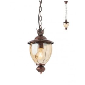   REDO 9632 MATERA Kültéri függeszték 9632 MATERA 1 x 42W E27  fekete réz, konyak