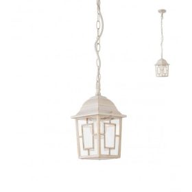   REDO 9676 MELTON Kültéri függeszték 9676 MELTON 1 x 42W E27  matt fehér, antik arany