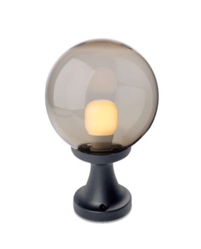 REDO 9764 SFERA 1 Kültéri álló lámpa 9764 SFERA 1 1 x 28W E27  fekete, füstös