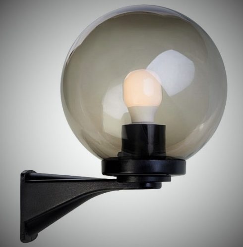 REDO 9790 SFERA 2 Kültéri fali lámpa 9790 SFERA 2 1 x 42W E27  fekete, füstös