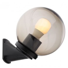   REDO 9872 SFERA Kültéri fali lámpa 9872 SFERA 1 x 42W E27  fekete, füstüveg