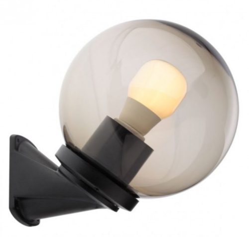 REDO 9872 SFERA Kültéri fali lámpa 9872 SFERA 1 x 42W E27  fekete, füstüveg