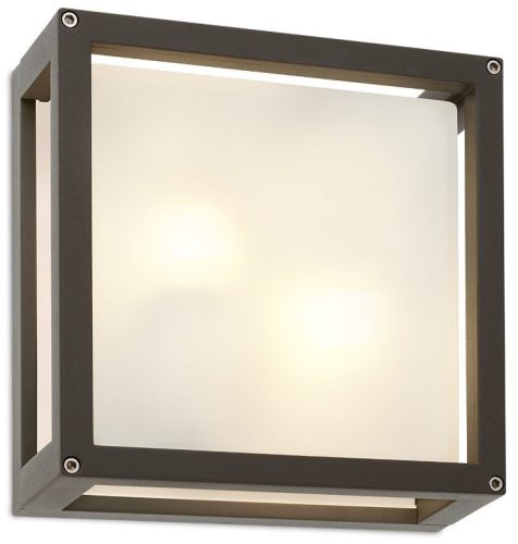 REDO 9892 BRICK Kültéri mennyezeti lámpa  2 x 42W E27  rozsdabarna , opál