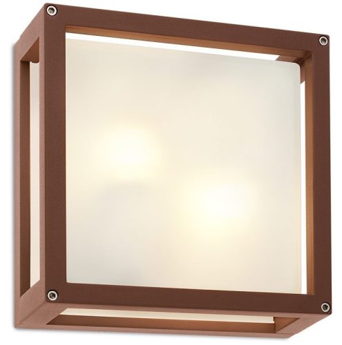 REDO 9893 BRICK Kültéri mennyezeti lámpa  2 x 42W E27  sötétszürke, opál