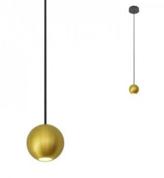 REDO P01-2357 PENDANT OBO SU LED BRASS WITHOUT CANOPY AND DRIVER (5.1.2)