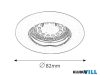 RÁBALUX 1046 Lite kör spot fix GU10 LED 3x3W fehér