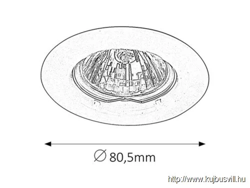 RÁBALUX 1087 Spot relight fix GU5.3 fehér