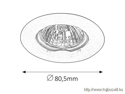 RÁBALUX 1088 Spot relight fix GU5.3 króm