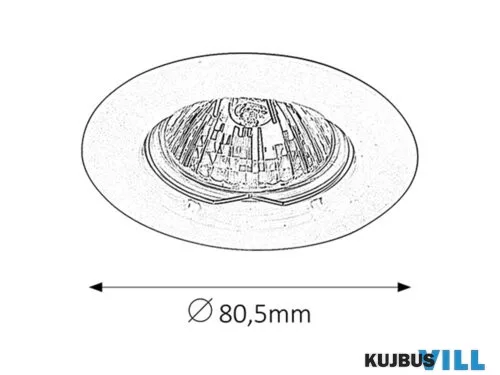 RÁBALUX 1088 Spot relight fix GU5.3 króm