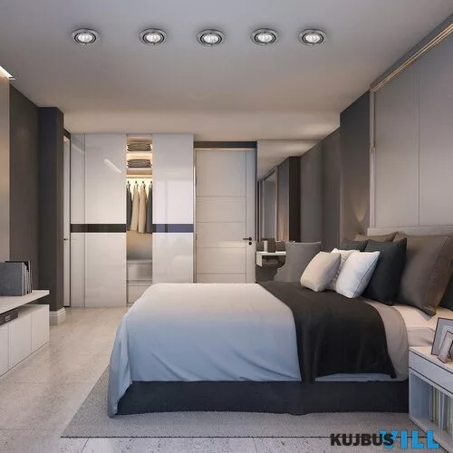 RÁBALUX 1093 Spot relight kör bill. GU5.3 szatén króm