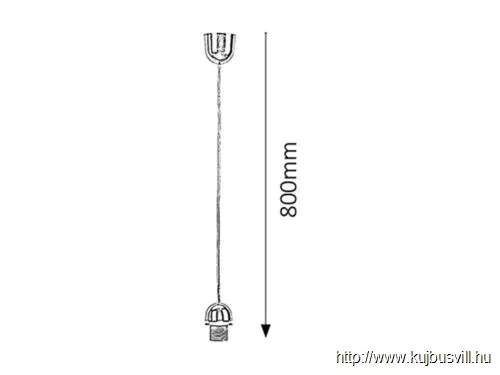 RÁBALUX 1331 Fix függeszték, króm