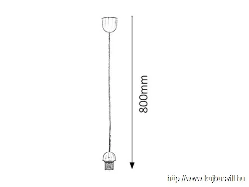 RÁBALUX 1332 Fix függeszték, áttetsző