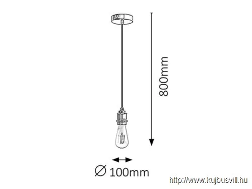 RÁBALUX 1411 Fixy fix függeszték, fekete