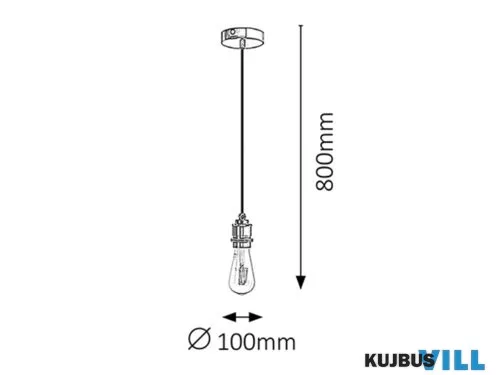 RÁBALUX 1411 Fixy fix függeszték, fekete