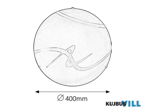RÁBALUX 1819 Soley menny. D40 E27 2x60W fehér