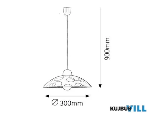 RÁBALUX 1844 Ada függeszték D30 E27 60W, fehér