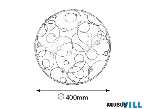RÁBALUX 1862 Jolly  mennyezeti 400x400 E27 2x60W