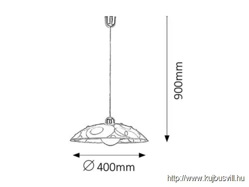 RÁBALUX 1864 Jolly  függeszték D40 E27 60W króm