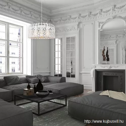 RÁBALUX 2163 Alessandra függ. E27 3x60W,matt feh#r